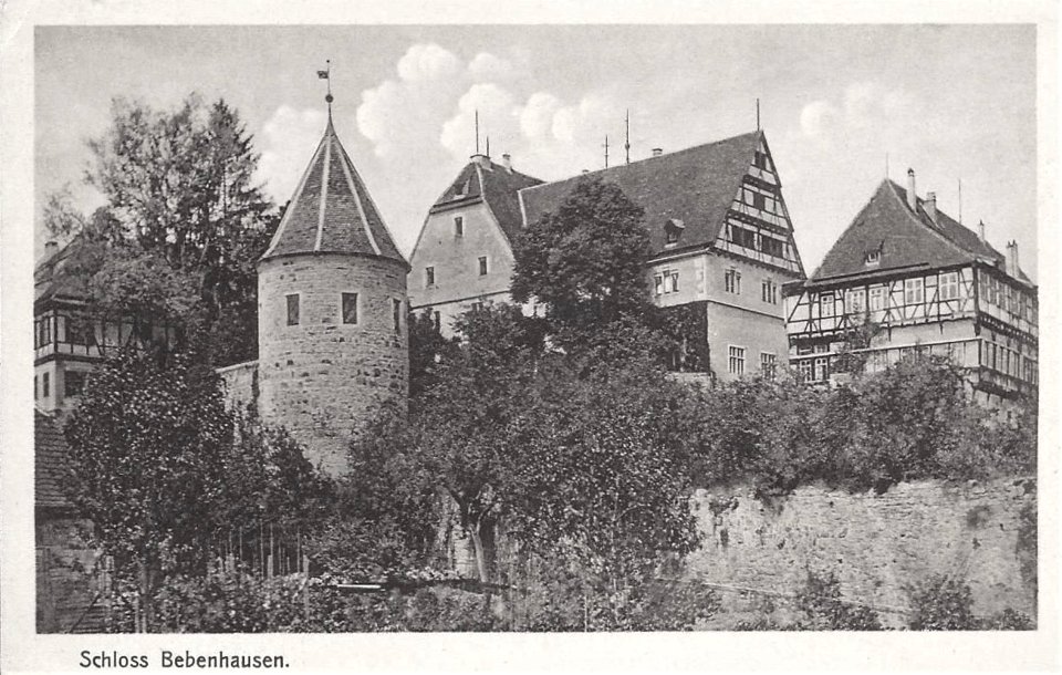 Schloss und Kloster Bebenhausen mit Grünem Turm (AK 1370 F Schimpf)