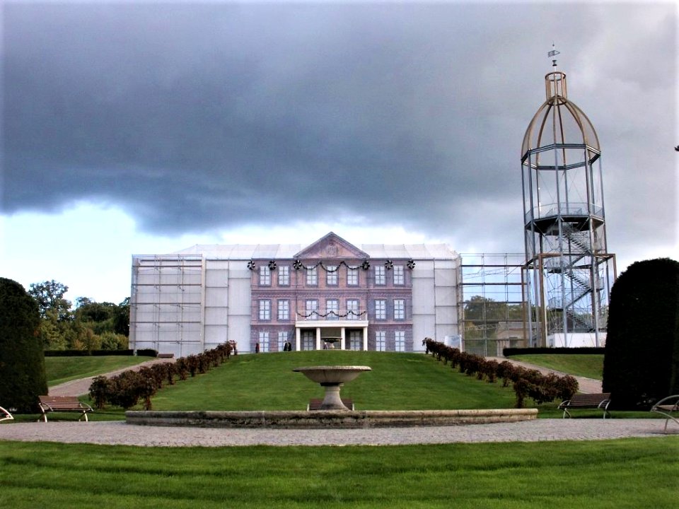 Schloss Neustrelitz Fassadensimulation Parkansicht Nordwest dicht