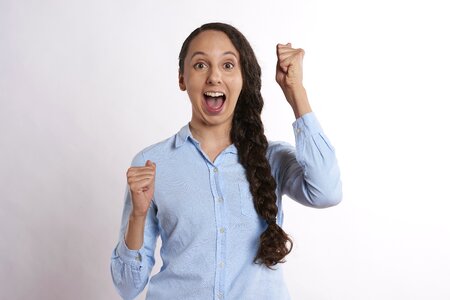 Enthusiastic people young