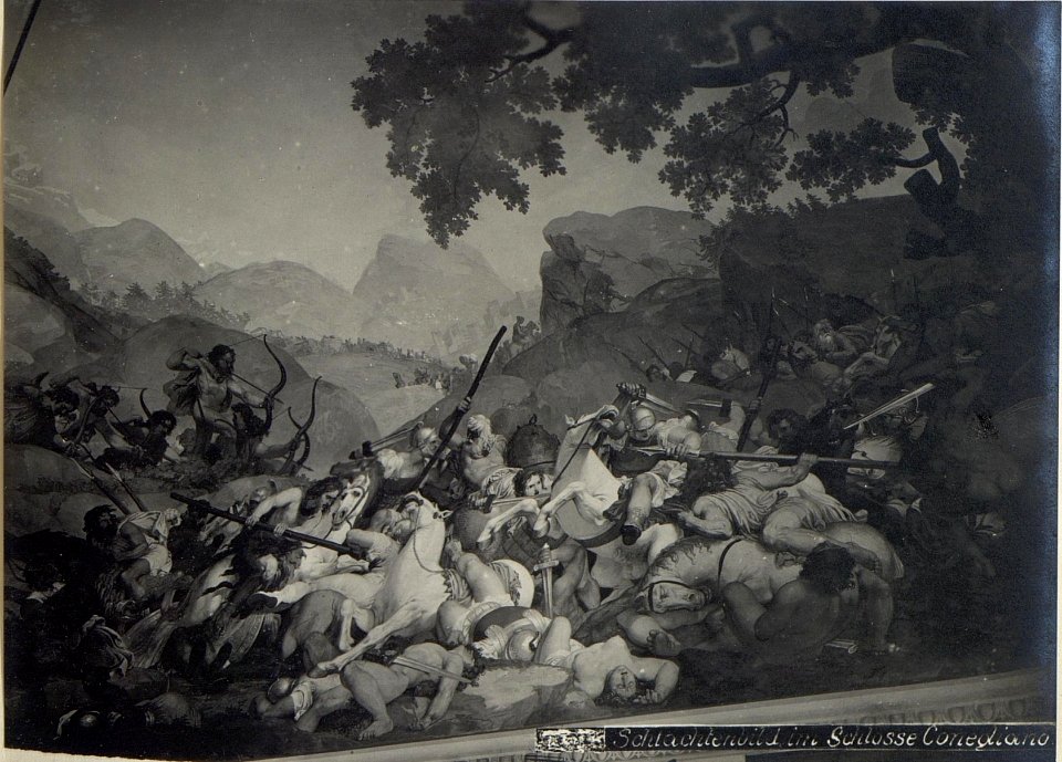 Schlachtenbild im Schlosse Cornegliano. (BildID 15667815)