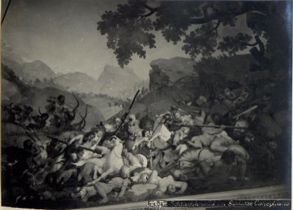 Schlachtenbild im Schlosse Cornegliano. (BildID 15667815)