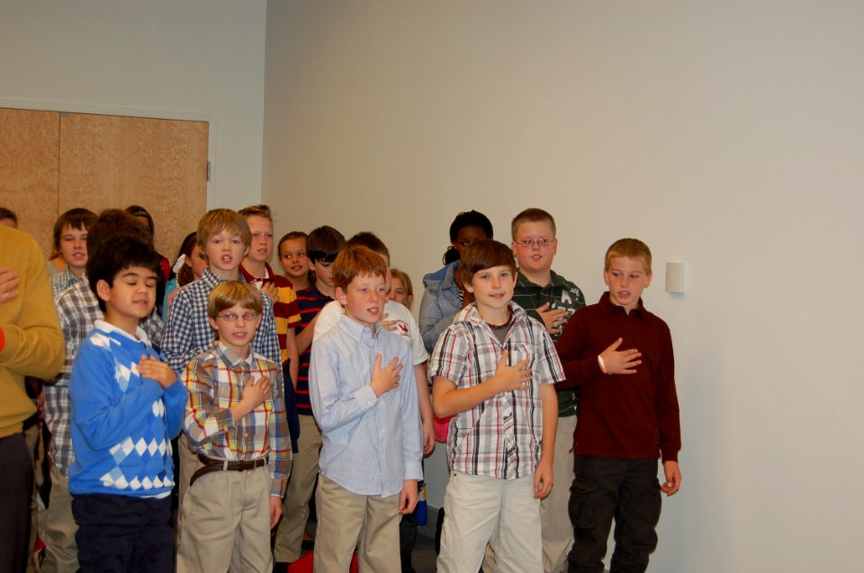 School Children Saying the Pledge of Allegiance (6432221881)