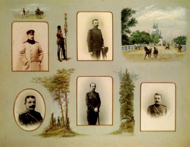 Schrader und Renz - Porträts aus dem Album »Offiziere des Garde-Pferde-Grenadier-Regiments« (2) (Zeno Fotografie)