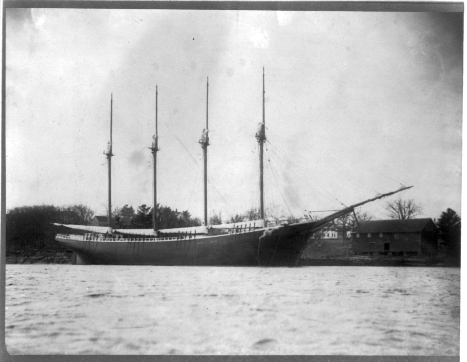 Schooner George E. Walcott launched Oct. 29, 1890, builder E. S. Crosby, Bath, Maine. LCCN2012649648