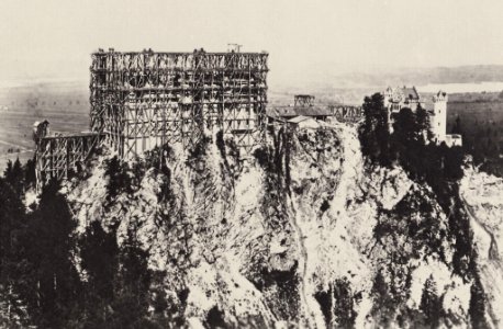 Schradler, Ludwig - Neuschwanstein – Baustelle des Schlosses (Zeno Fotografie)