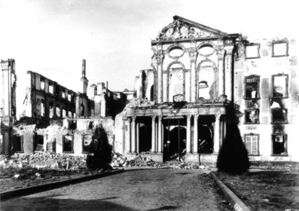 Schloss Bruchsal Corps de Logis 1945