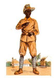 Schutztruppe Kamerun. Feldwebel um 1910