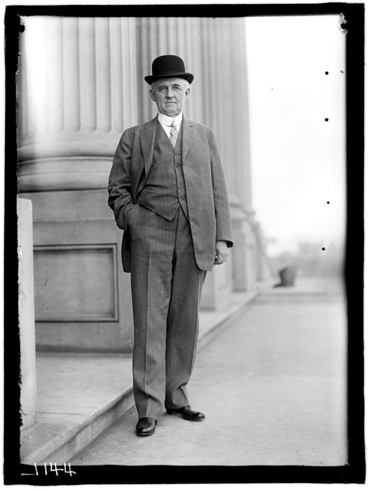 SANDERS, NEWELL. SENATOR FROM TENNESSEE, 1912-1913. ON STEPS OF CAPITOL LCCN2016863702