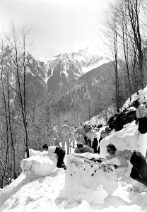 Schnee wird von der Strasse gerollt - CH-BAR - 3239529