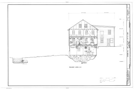 Schwamb Mill, Arlington MA - HAER drawing 00007a