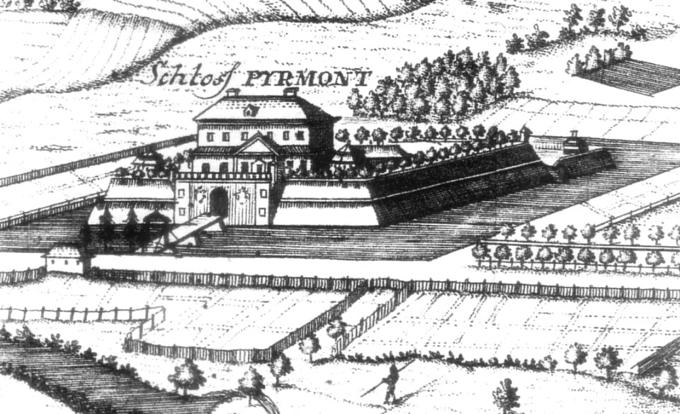 Schloss Pyrmont 1750