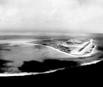 Sand Island with NAS Midway aerial photo 1990