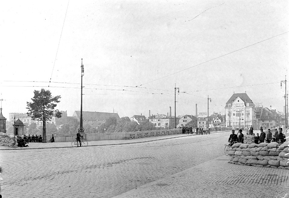 Sandsackdeckungen Rheinbrücke - CH-BAR - 3237262