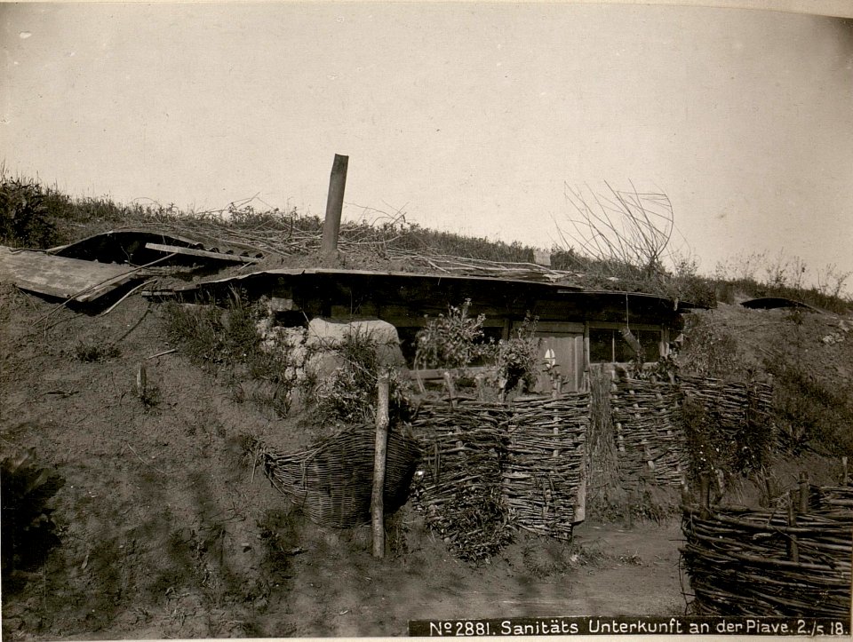 Sanitäts Unterkunft an der Piave. 2.-5.18. (BildID 15617802)