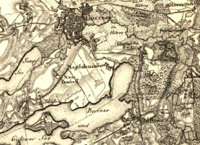 Schmettausche karte güstrow 1781