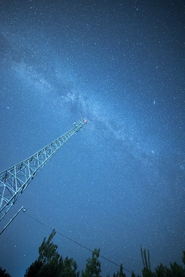 Sky night blue galaxy