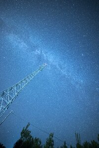 Sky night blue galaxy