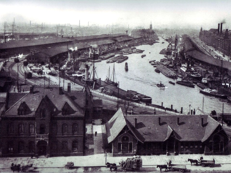 Sandtorhafen Hamburg um 1900