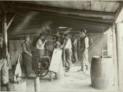Schmiede im Schanzzeugdepot Nro.7. Aufgen.29.August 1915. Standort, Cellulosefabrik Villach. (BildID 15461539)