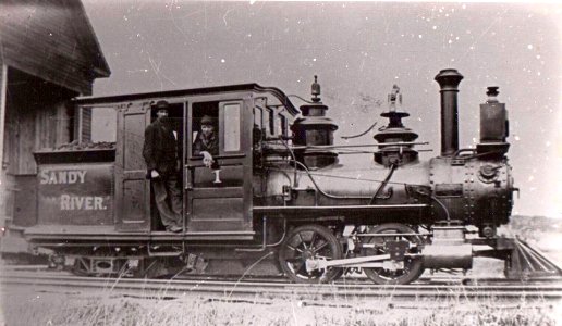 Sandy River Railroad's 2-foot gauge Forney locomotive No.1 at Phillips, Maine photo