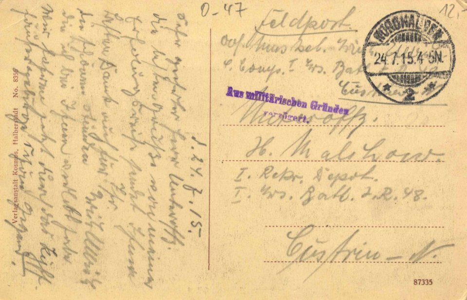 Sangerhausen, Sachsen-Anhalt - Bahnhofstraße; Kaiser-Wilhelm-Denkmal am Kyffhäuser; Partie am Stadtparkteich (back) (Zeno Ansichtskarten)