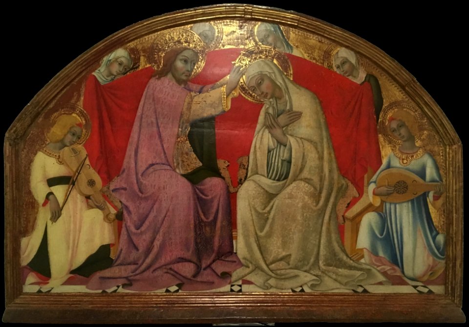 Sano di Pietro, Incoronazione della Vergine e angeli
