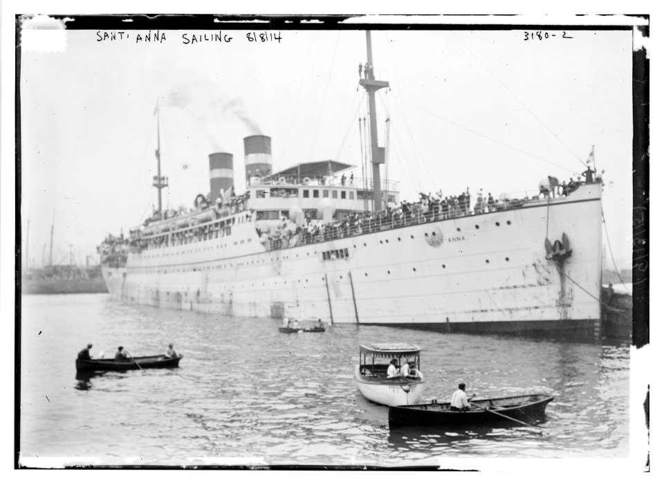 SANTA ANNA sailing, 8-8-14 LCCN2014696966
