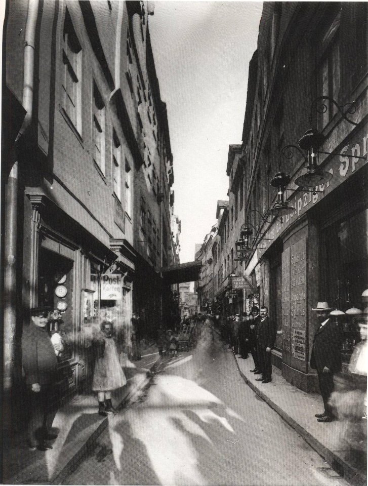 Schuhmachergaesschen Leipzig um 1905