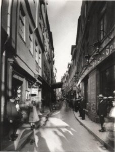 Schuhmachergaesschen Leipzig um 1905