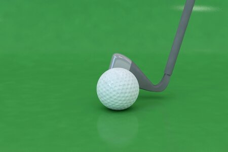 Ball golfer 3d modeling