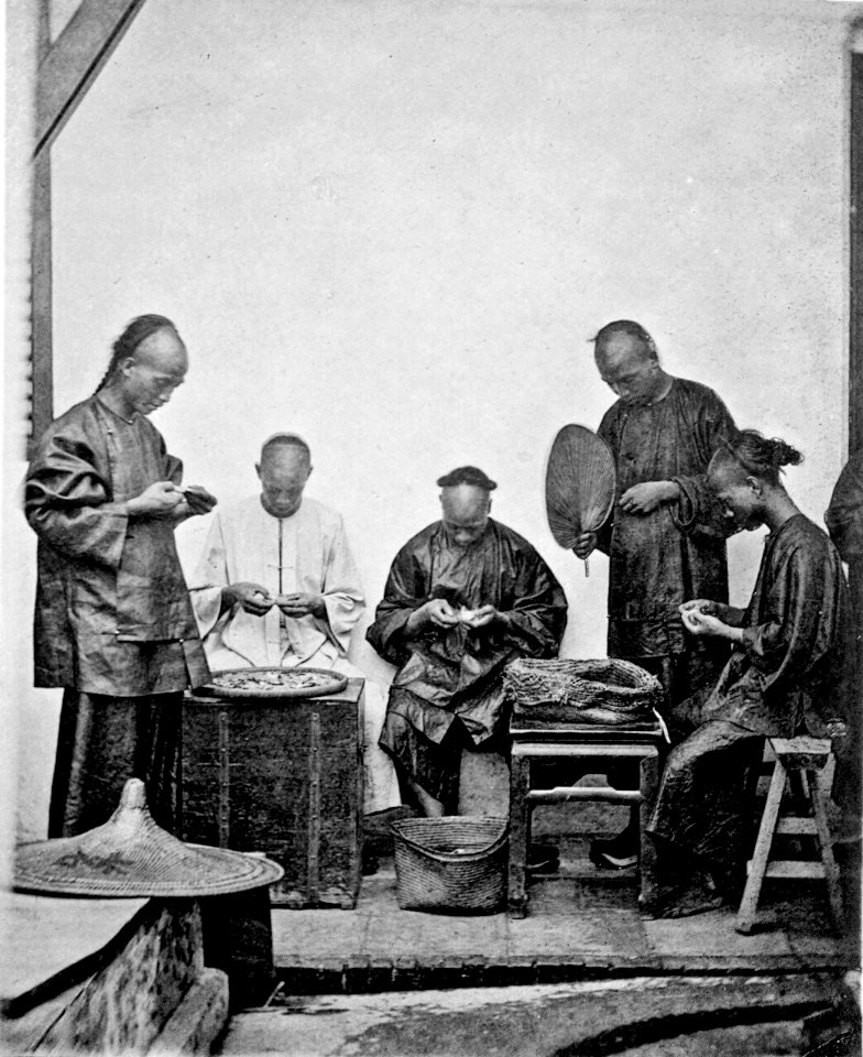 SCHROFFING DOLLARS, from Illustrations of China and Its People