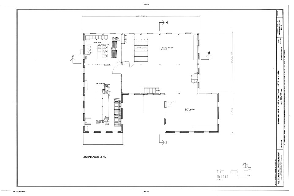 Schwamb Mill, Arlington MA - HAER drawing 00004a