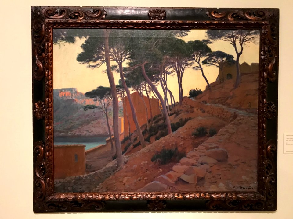 Santiago Rusiñol - Pine Trees by the Sea