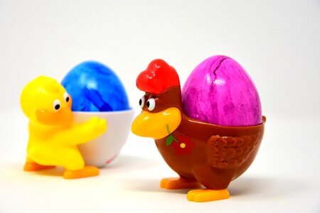 Egg cups funny colorful
