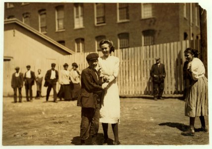 Sarah Nelson, County Street, (over grocery store) Arthur Sarasin (see 2286). Sarah is 14 years old. LOC nclc.02222