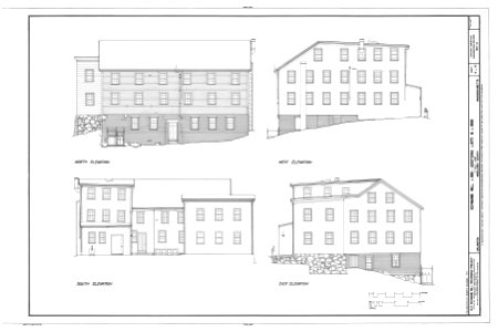 Schwamb Mill, Arlington MA - HAER drawing 00006a