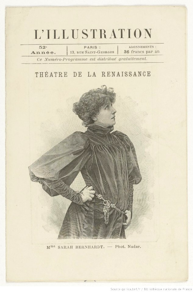 Sarah Bernhardt Fédora Sardou Renaissance