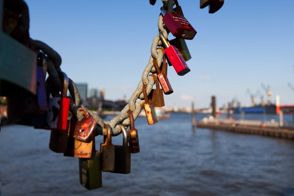 Castles padlock bridge