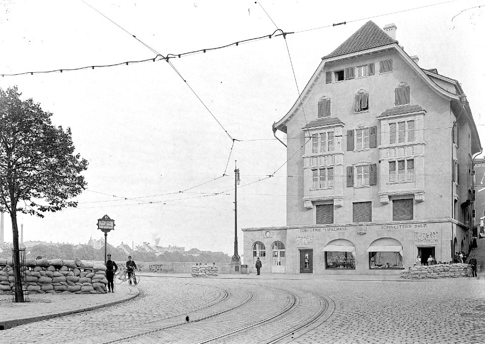 Sandsackdeckungen Rheinbrücke - CH-BAR - 3237261