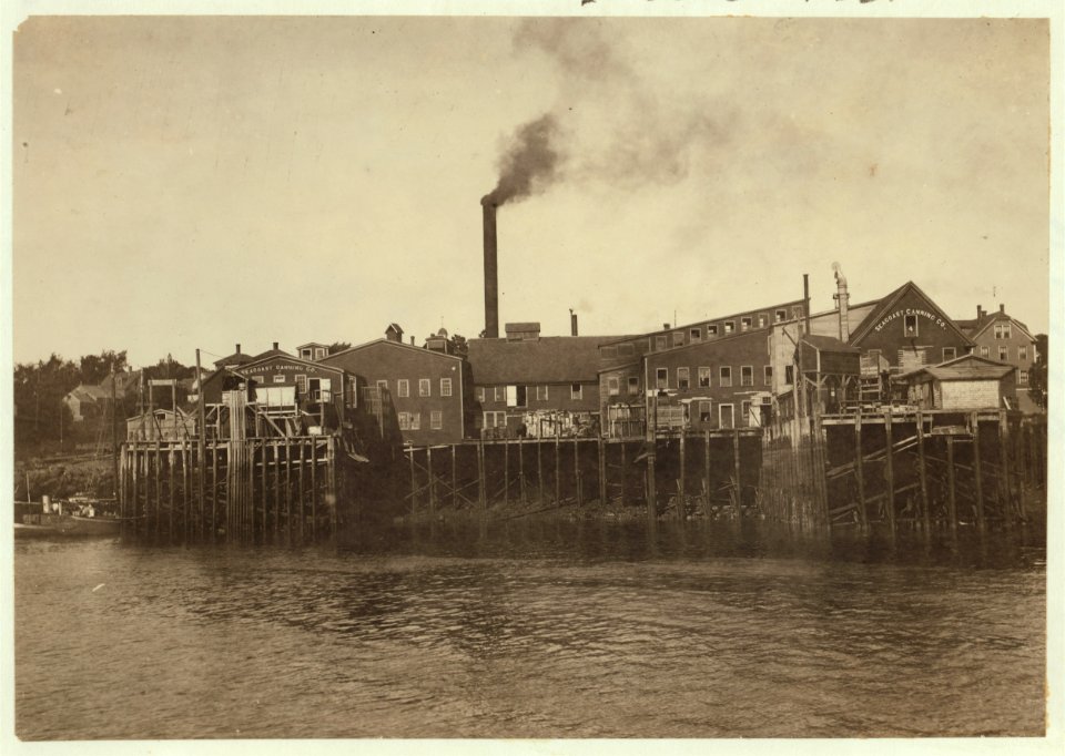 Sardine canneries at Eastport, Maine. LOC cph.3b37902