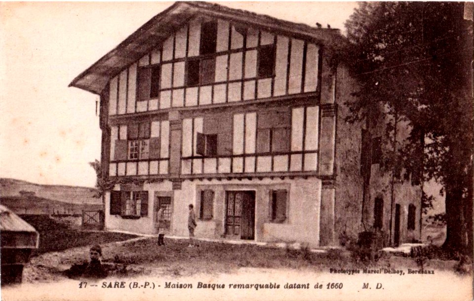 Sare (64) - maison basque datant de 1660
