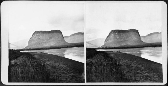 Sarek. Berget Njammats vid Rapaälven - Nordiska Museet - NMA.0028309