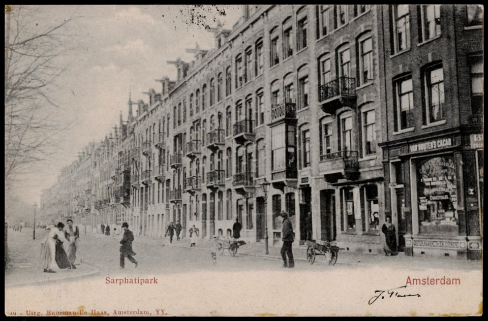 Sarphatipark gezien richting Eerste Jan Steenstraat, Afb PRKBB00244000005