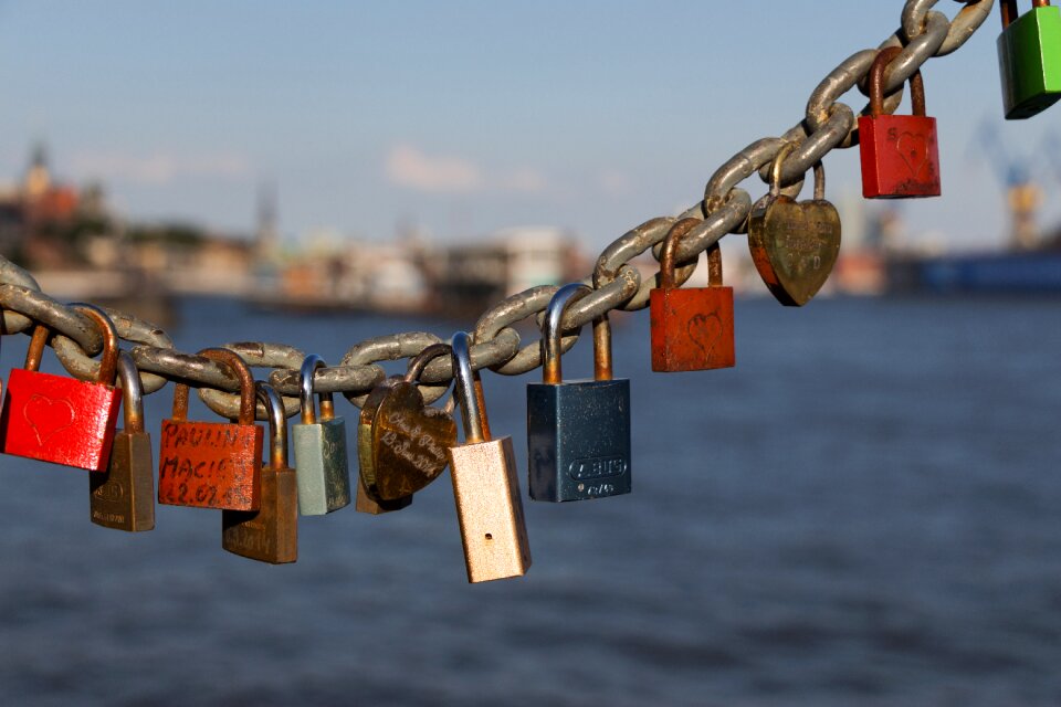Castles padlock bridge