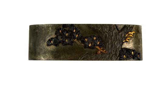 Sasayama Tokuoki - Fuchi with Pine Tree and Stream - Walters 511118