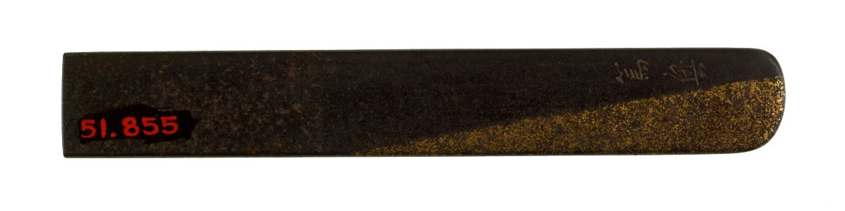 Sasayama Tokuoki - Kozuka with Cranes and Reeds - Walters 51855 - Back