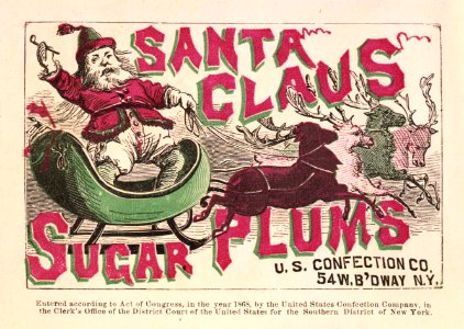 Santa Claus Sugar Plums, 1868