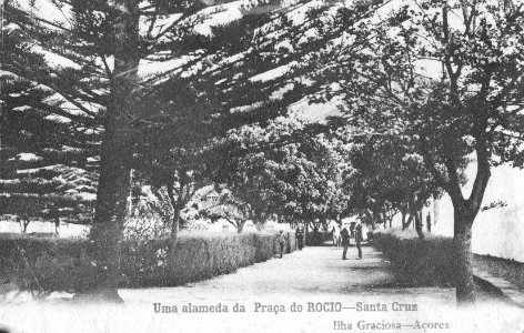 Santa Cruz da Graciosa, Praça, ilha Graciosa, Açores, Arquivo de Villa Maria, Angra do Heroísmo, Açores.