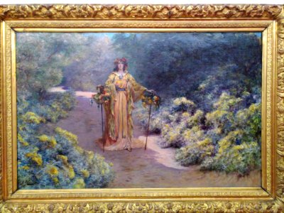 Sarah Bernhardt dans son jardin de Belle-Île-en-Mer - Clairin (après 1890)