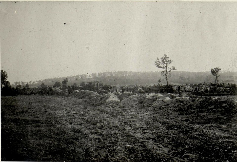 Schützengräben und Soldatengräben auf dem Schlachtfeld südwest. Wolbrom und östlich Kalisz in der Nähe der 2.Bahnübersetzumg. (BildID 15538914)